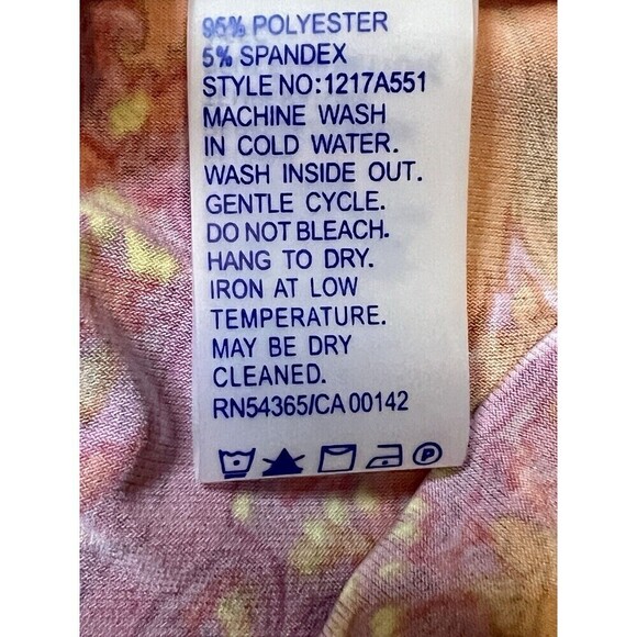 Peter Nygard Women’s Dress Large Multicolored Retro Print Sleeveless Fairy - Picture 7 of 8